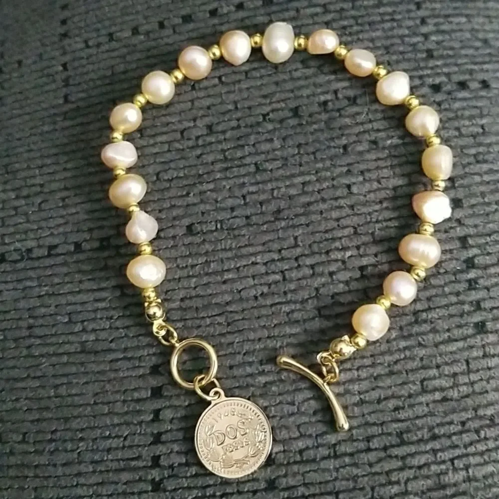 Baroque Fresh Water Pearls Champagne - Picture 5 of 10